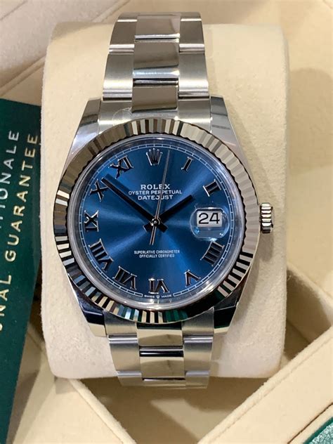 rolex datejust 41 blue|Rolex Datejust 41 41mm Blue Dial 2021 .